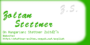 zoltan stettner business card